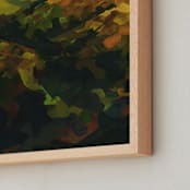 "Sun Kissed Hills" - Art Print in Dark Green by BROOK PAGE - Frame Close-up