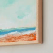 "Blazing Beach" - Art Print in Sky by Lindsay Megahed - Frame Close-up