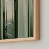"Minty Poolhouse #2" - Art Print in Mint by C. Lorraine Design - Frame Close-up