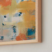 "Rough Around the Edges" - Art Print in Golden Dreams by Stacy Kron - Frame Close-up
