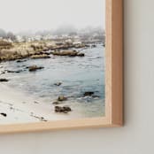 "Monterey Coast" - Art Print in White by Bree Madden - Frame Close-up