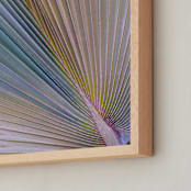 "Key West Palm" - Art Print in Sea Blue by Jonathan Brooks - Frame Close-up