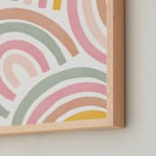 "Rainbows Theme" - Art Print in blush by Emanuela Carratoni - Frame Close-up