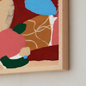"Everything changes" - Art Print in warm brown by FERNANDA MARTINEZ - Frame Close-up