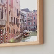 "Candy Colored Dream World" - Art Print in Pink by Alison Holcomb - Frame Close-up