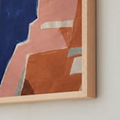 "Gibralter" - Art Print in Byzantine Blue by cyrille gulassa - Frame Close-up
