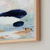 "Coastal Chic II" - Art Print in Sky by Lindsay Megahed - Frame Close-up