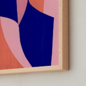 "Summer Jazz" - Art Print in Passionate Pink by cyrille gulassa - Frame Close-up