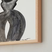 "Gaucha" - Art Print in Soft Black by Maran Ree Whiting - Frame Close-up