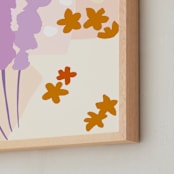 "Lilac Fields" - Art Print in Lilac by Haley Warner - Frame Close-up