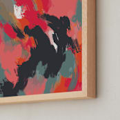 "You are all I need" - Art Print in coral by Svitlana Martynjuk - Frame Close-up