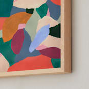 "True nature" - Art Print in teal colorful by FERNANDA MARTINEZ - Frame Close-up