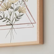 "The Rooted Triangle" - Art Print in Dusty Gold by Cole Dawn Peachey - Frame Close-up