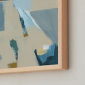 "Rays" - Art Print in Beige by Karyn Denten - Frame Close-up