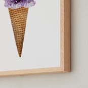 "Amethyst Ice Cream Print" - Art Print in Amethyst by Shine Haus Collective - Frame Close-up