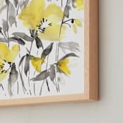 "SoYellow" - Art Print in BananaYellow by samovilka - Frame Close-up