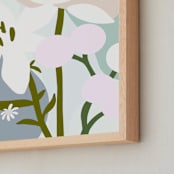 "Garden Snips" - Art Print in Lilac by Haley Warner - Frame Close-up