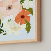 "May Bouquet" - Art Print in Sky by Haley Warner - Frame Close-up