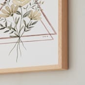 "The Rooted Triangle" - Art Print in Dusty Gold by Cole Dawn Peachey - Frame Close-up