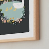 "little duck pond" - Art Print in Twilight by Karidy Walker - Frame Close-up