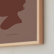 "Tone on Tone Silhouette" - Custom Print in Rustique by Minted - Frame Close-up