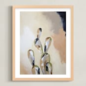 "Left it in Marfa" - Art Print in Peach by Kati Ramer - Framed