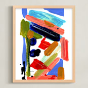 "Modern Retro" - Art Print in Retro kaleidoscope by Svitlana Martynjuk - Framed