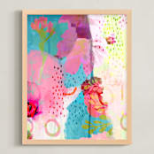 "Fading Memories" - Art Print in Teal by Portia Monberg - Framed