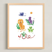 "Colors of the Jungle" - Art Print in Basics by Silvana Pacheco - Framed