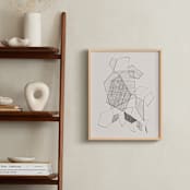 "Volatile N.1" - Art Print in Ivory by Catilustre - In a Room