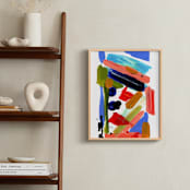 "Modern Retro" - Art Print in Retro kaleidoscope by Svitlana Martynjuk - In a Room
