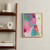 "Fading Memories" - Art Print in Teal by Portia Monberg - In a Room