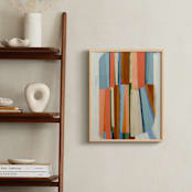 "Now and Again" - Art Print in Coral Pink by Pippin Schupbach - In a Room
