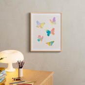 "Watercolor butterflies" - Art Print in Sky by Lindsay Megahed - In a Room