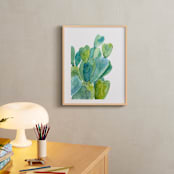 "Cacti" - Art Print in Cactus green by Alexandra Dzh - In a Room