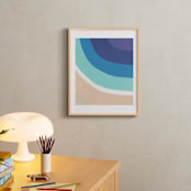 "By the Bay" - Art Print in White by Jenny Partrite - In a Room