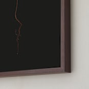 "Seedling Elm I" - Art Print in Deep Elm by Andrew McClintock - Frame Close-up