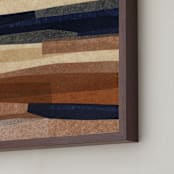 "Paper Pile II" - Art Print in Rust by Carrie Moradi - Frame Close-up