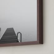 "The Edge" - Art Print in Light Grey by Jennifer Morrow - Frame Close-up