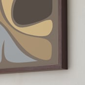 "Affinity I" - Art Print in Sandy Taupe by Dominique Vari - Frame Close-up