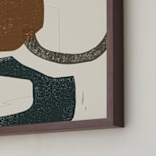 "Color Me Pretty I" - Art Print in Terracotta by Maja Cunningham - Frame Close-up