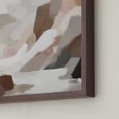 "Earthy Cascade II" - Art Print in Tan by Melanie Severin - Frame Close-up