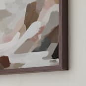 "Earthy Cascade II" - Art Print in Tan by Melanie Severin - Frame Close-up