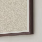 "Broadleaf" - Art Print in Warm Sand by Emily Kariniemi - Frame Close-up