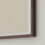 "Broadleaf" - Art Print in Warm Sand by Emily Kariniemi - Frame Close-up