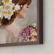 "Sanguine" - Art Print in Ivory by Marabou Design - Frame Close-up