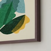 "botanica swirl" - Art Print in Tropical Green by Carrie Moradi - Frame Close-up