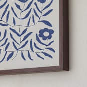 "Bloom 2" - Art Print in Denim by Kelly Watkins - Frame Close-up