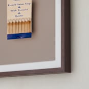 "Famous Food Blue" - Art Print in French Onion Blue by Andrew McClintock - Frame Close-up