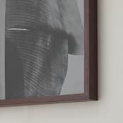 "rainforest leaf" - Art Print in steel grey by Alicia Abla - Frame Close-up